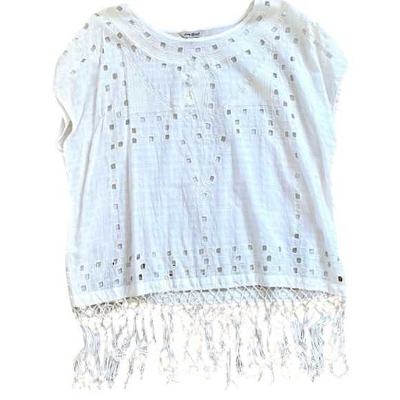 Lucky Brand Womens Cutout Fringe Top size 2x - Picture 1 of 1